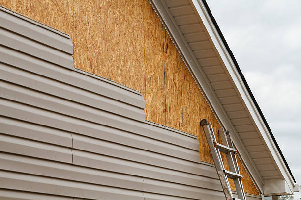 Professional Vinyl Siding technician working in Bowman, SC
